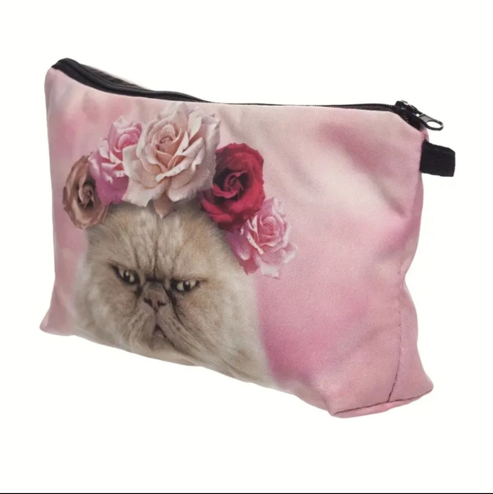 NWT Boutique Kitty Cosmetic/Toiletry Bag